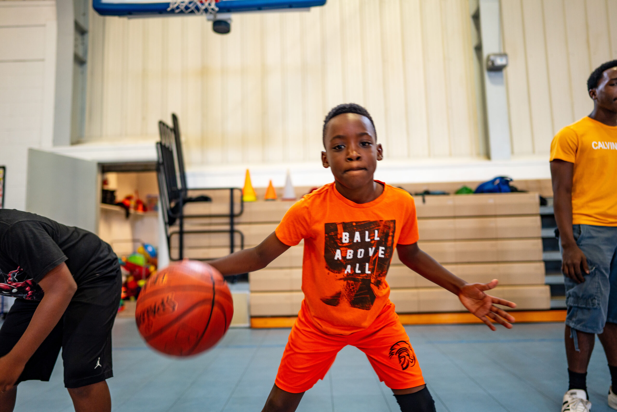 Boy Playing Basketball